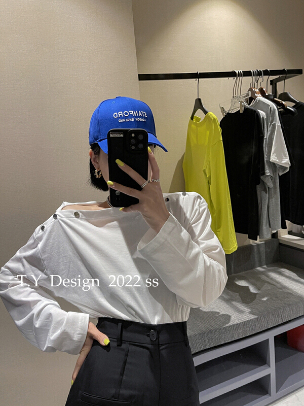 New year in early spring! [2009] Tangjia plain sleeved T-shirt