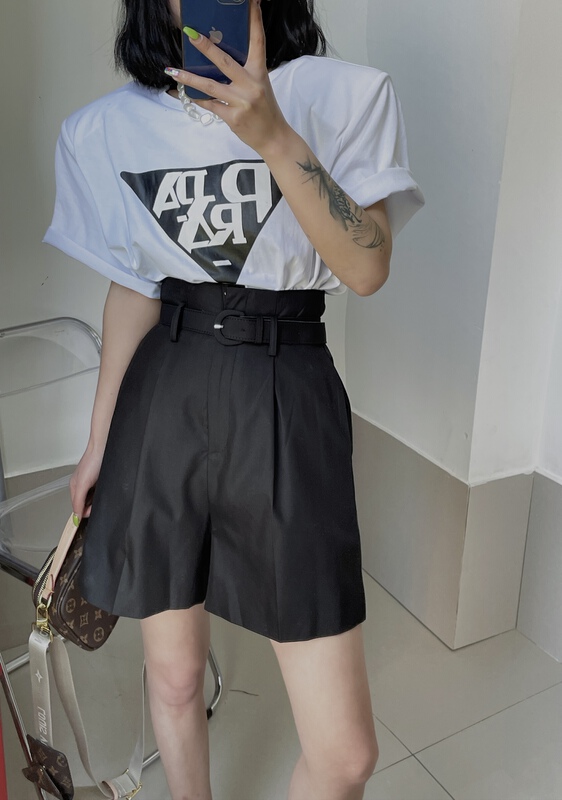 [toko. Z] Korean loose five point casual shorts (with belt) ys1-22159# cqw