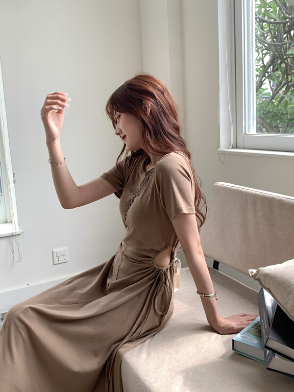 [as] Korean slim and versatile dress a6560# hjy