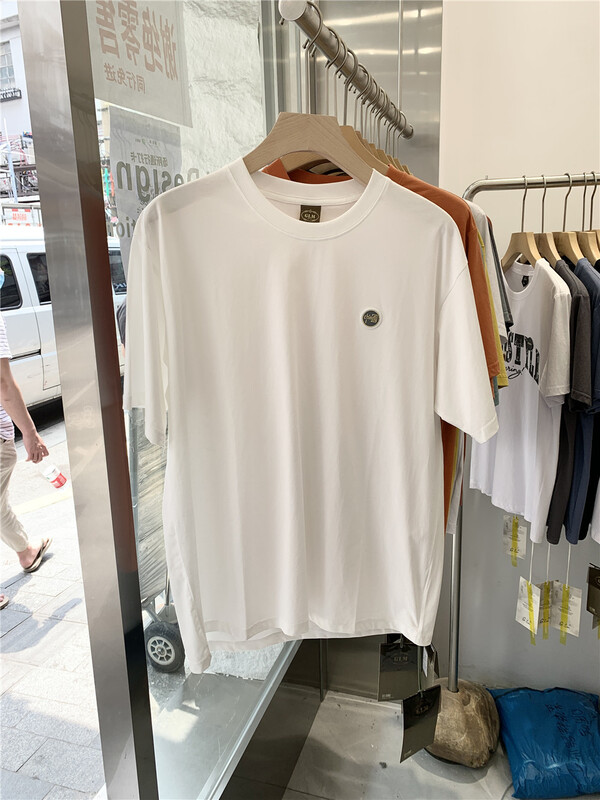 [Gu liangmu] round neck versatile small label short sleeve T-shirt 5286# ZZL