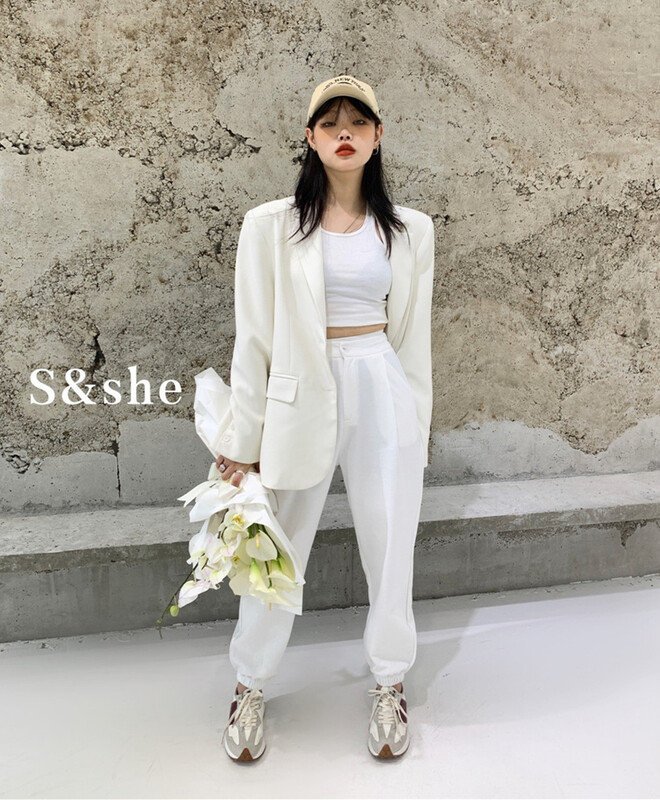 [S & she] net version versatile Leggings 1141a# XJ