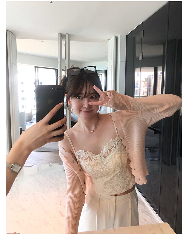 [Huaxi] hollowed out LACE VEST / sling 8967# PCZ