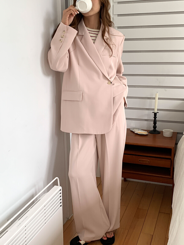 New year in early spring! [Tn] Korean loose long sleeve suit sw1128# cqw