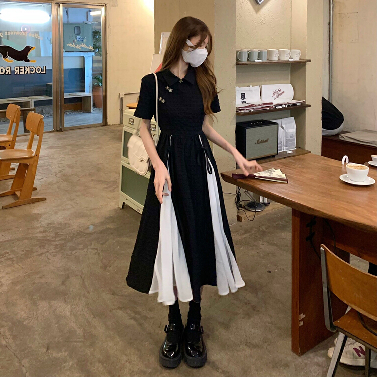 [X.C] improved cheongsam collar stitched dress 513# WPL
