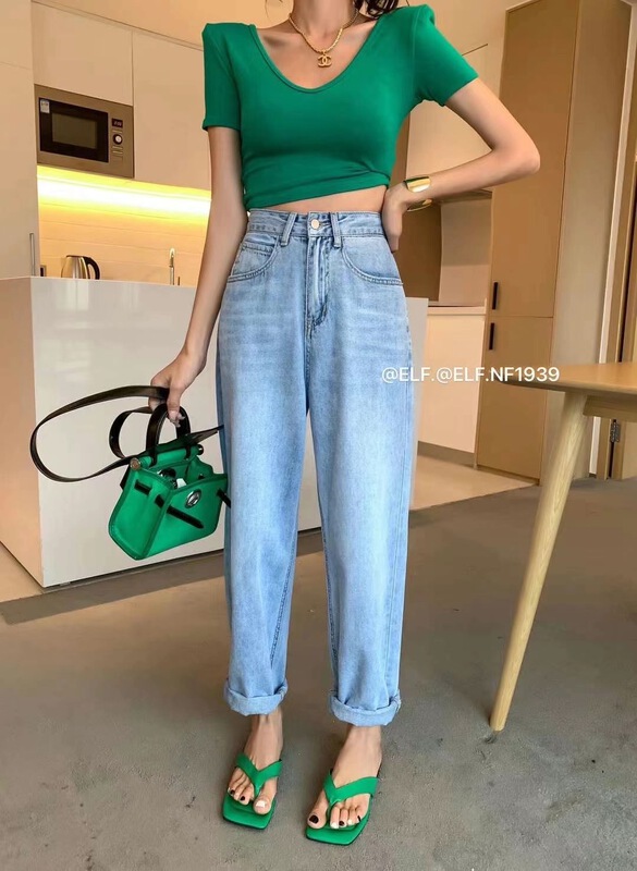 [x2 square] Korean gradient comfortable jeans 1939# ll