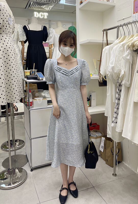 [uone] fairy broken flower fresh dress 98581# LSL