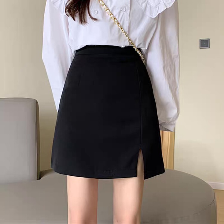 New year in early spring! [Yutong] Korean pure color versatile skirt 8907# ll