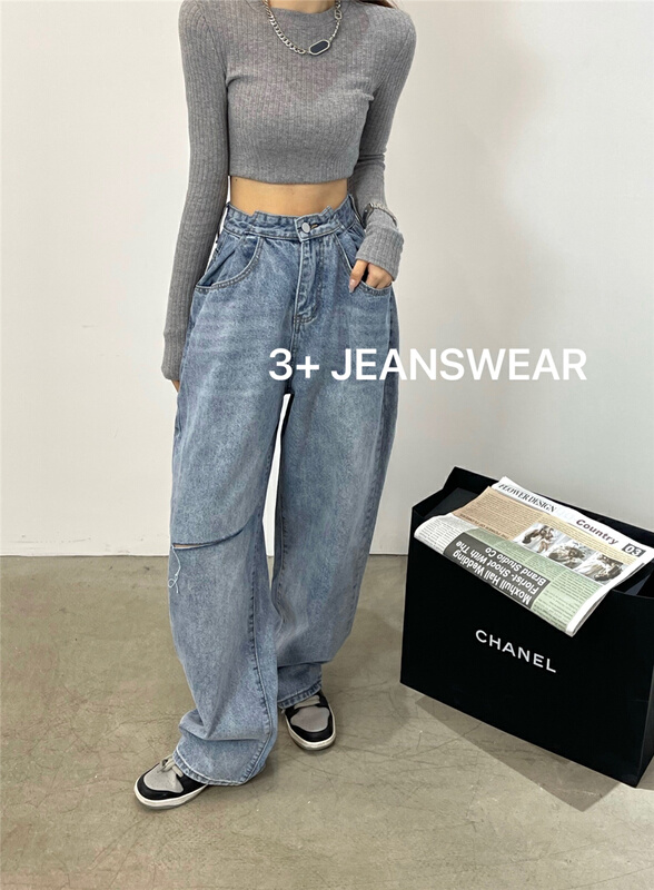 New year in early spring! [3 +] versatile jeans 6684-2# XYJ with holes in the waist