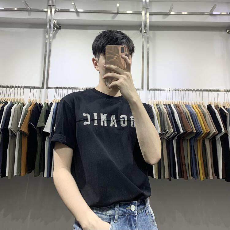 New year in early spring! 【 wild club 】 round neck letter print versatile short sleeve T-shirt b8312\zzl
