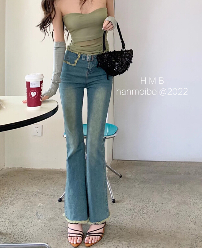 [h.max] fashionable Korean versatile jeans c4393# ozq