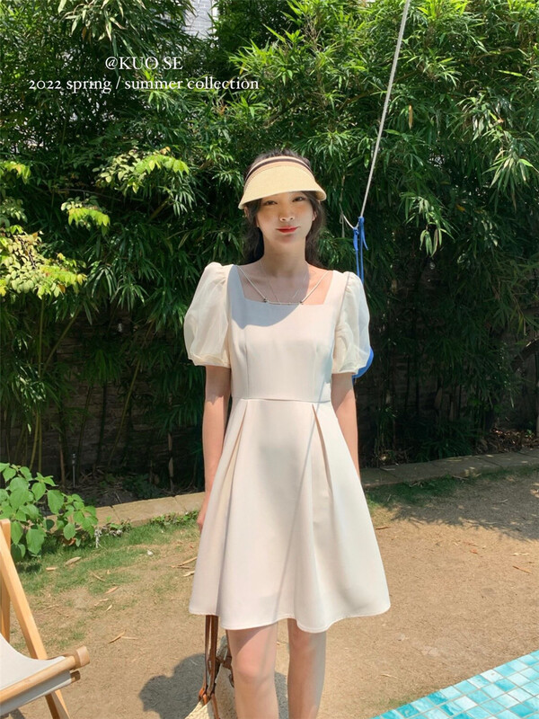 goods in stock! [WPE Θ wide sleeved kuosl Θ frock dress