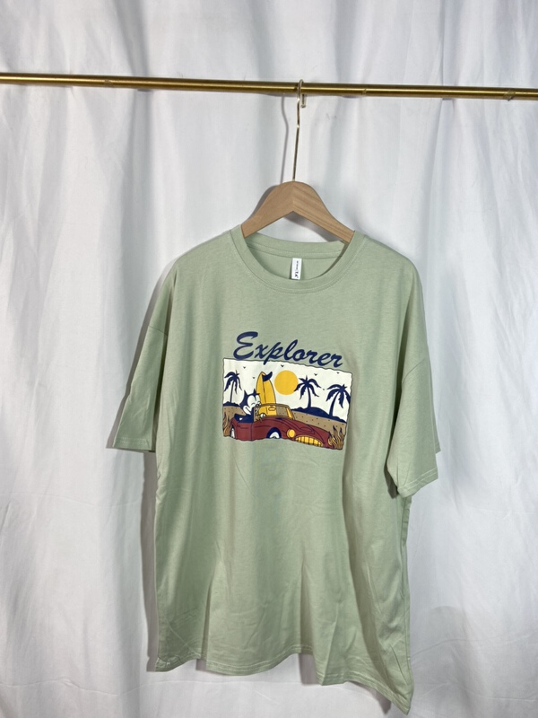 New in early summer! [Yi show shop] letter printed Korean lazy short sleeve T-shirt 987# Cl