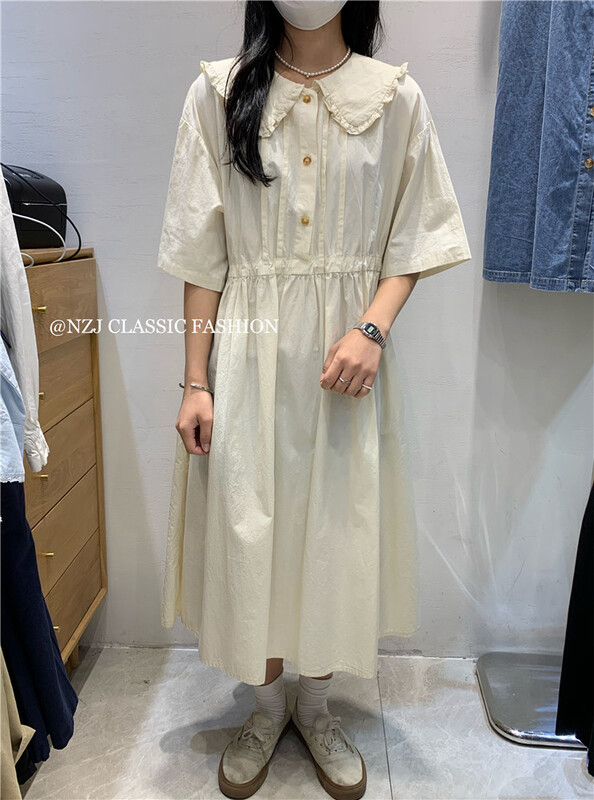 [NZJ] Korean loose and versatile dress 830020# L