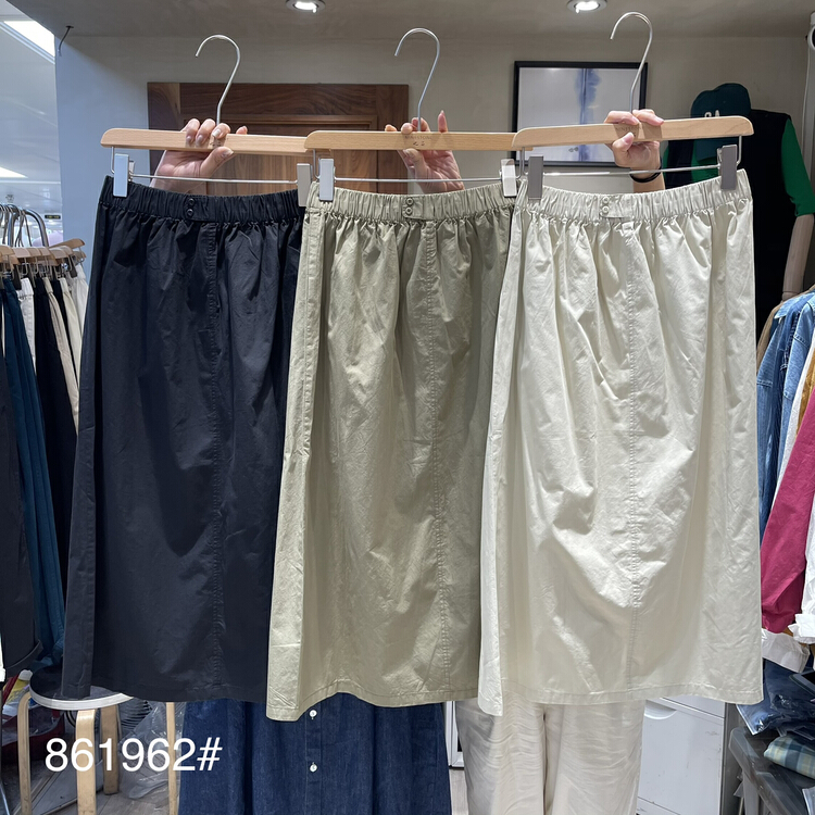 New in early summer! [fabric] casual and versatile slim skirt 861962# L