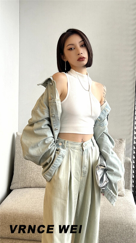 [Vince] versatile crew neck minimalist vest 5153# jhy