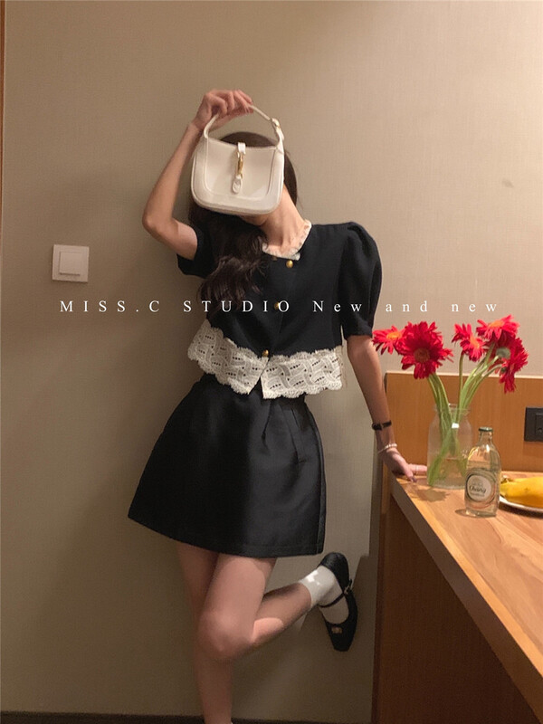 [miss. C studio] Korean lace short shirt 1032# zxx