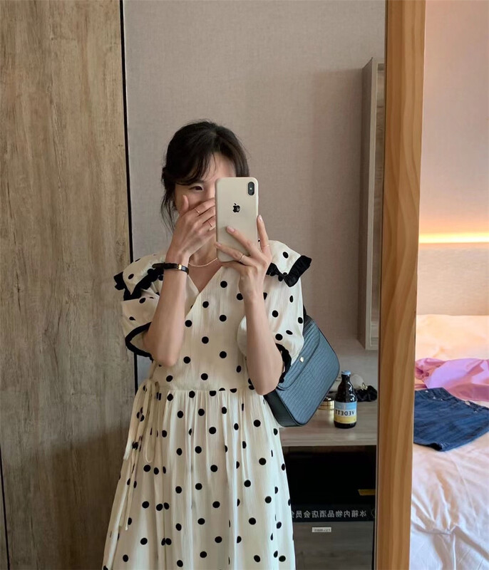 [Yunsheng] wave point lady dress 6721# L