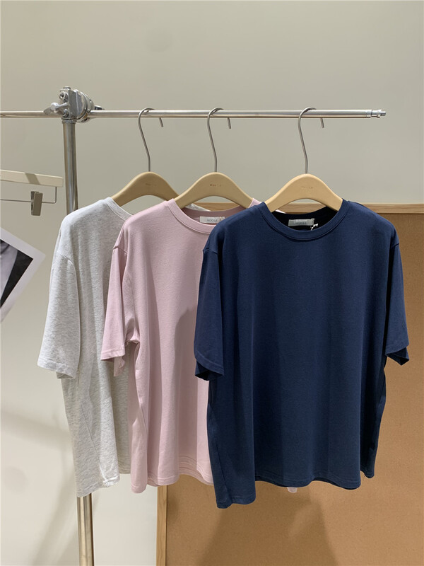 New year in early spring! [moo Le] basic versatile fashion Pullover short sleeve T-shirt 22078# CLS
