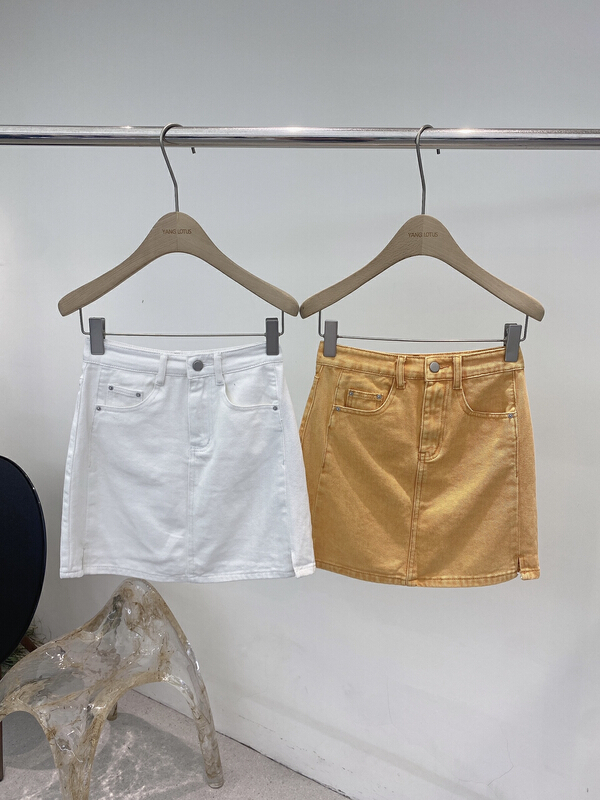 In early summer! [Yang lotus] high waist and thin versatile denim skirt s12246208\ozq