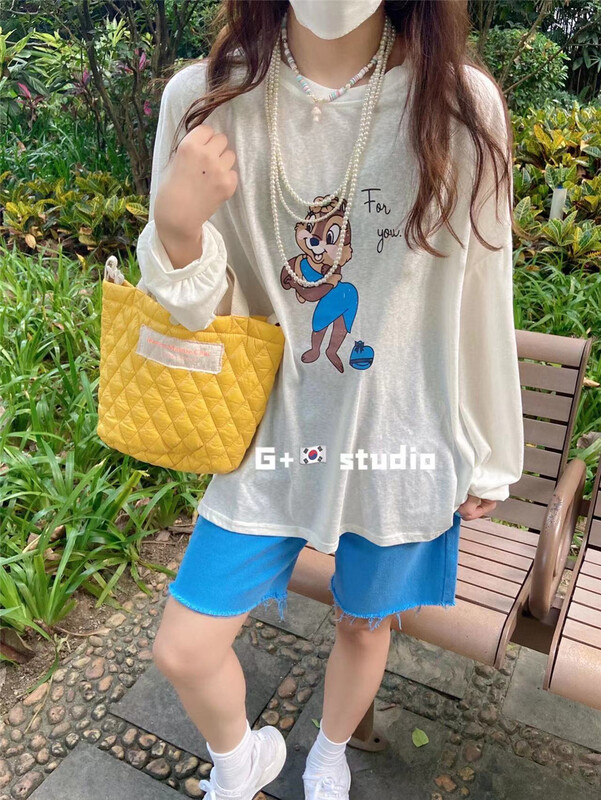 [G +] cartoon printed long sleeved sunscreen shirt 1091# WTT