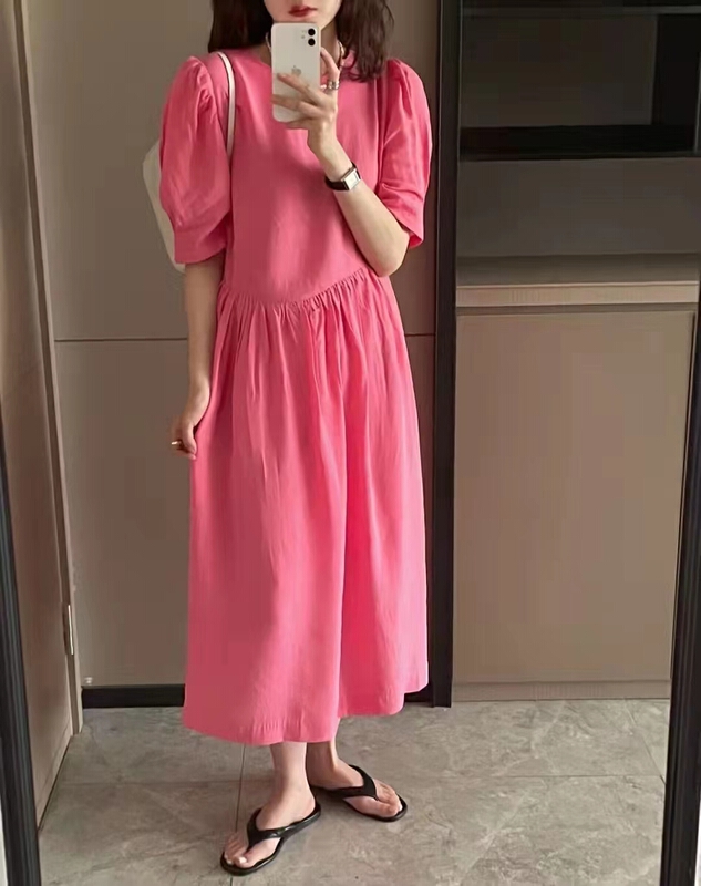 [baby] Korean loose bubble sleeve dress 8588# WTT