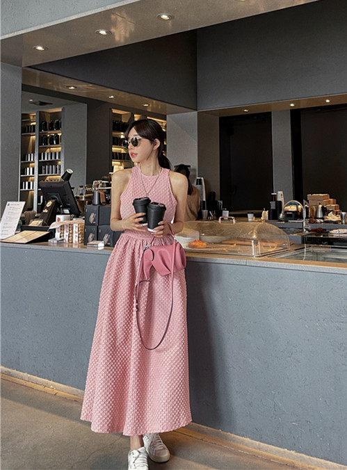 New in early summer! [angelyue] Korean sleeveless age reducing dress (excluding necklace) 093cy# LSL