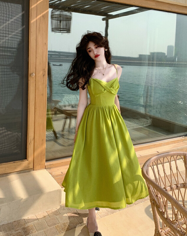 New in early summer! [L.L studio] French design suspender dress 7445# PCZ