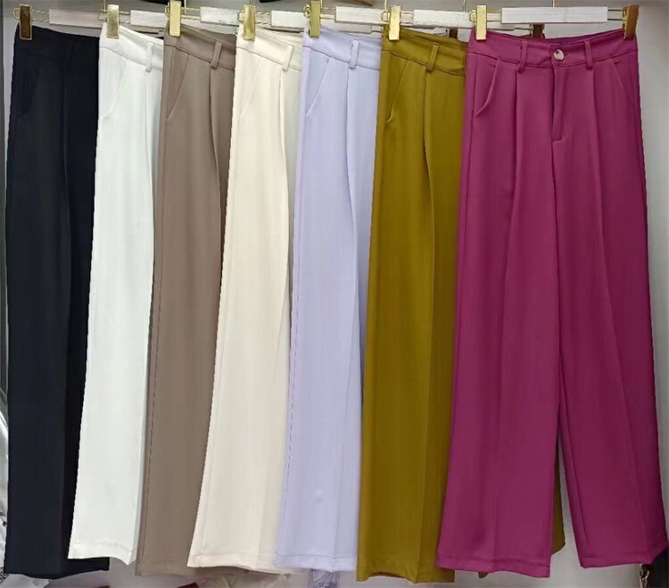 New in early summer! [w.min] simple and foreign style casual trousers 8686# CLS
