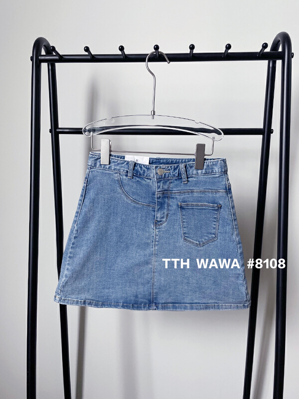 Original price 88.99! [Wawa] Korean casual versatile elastic skirt 008108# ozq