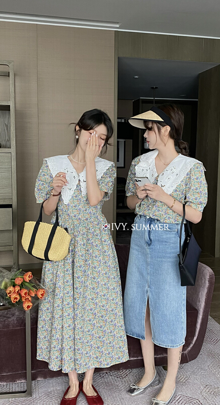 [Ivy] Korean fashion temperament slim dress 88222# XJ