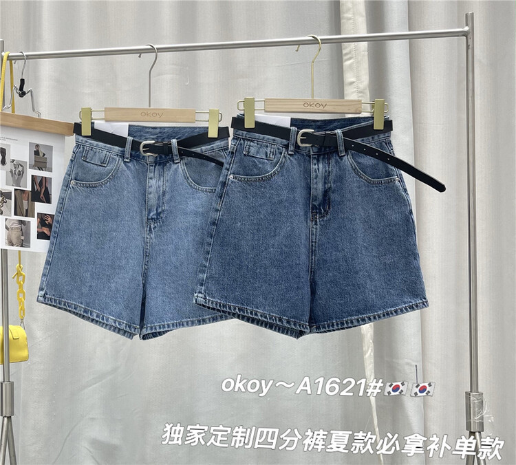 [okoy denim] Korean comfortable and versatile denim shorts (pants only) 1621# hyy