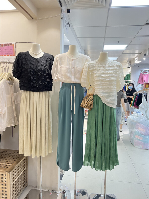 [Yimei] French Chiffon clean color blouse 6068# LSL