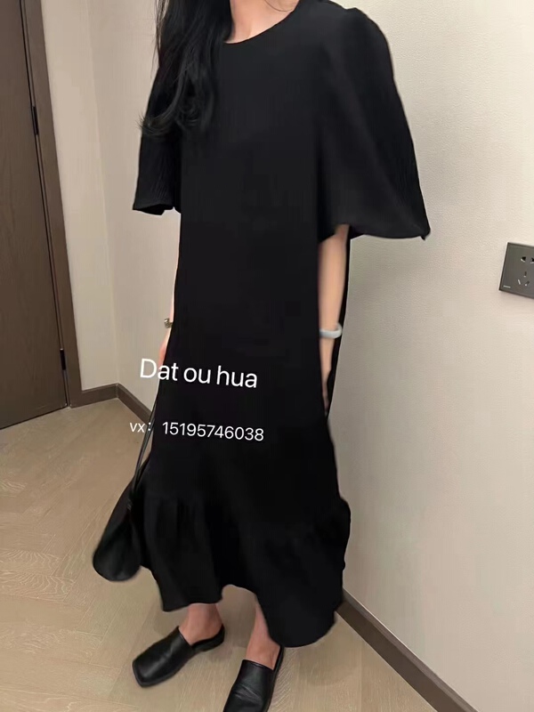 [East room] Korean solid color Pleated Dress ys1-9301# WTT