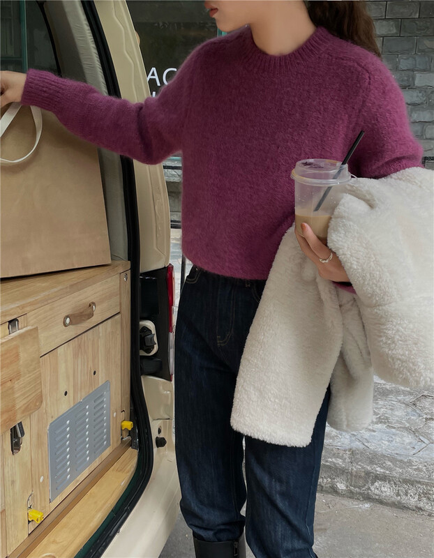 New year in early spring! [feeding] Korean simple Pullover warm sweater (including 20% wool) ys4-877# cqw