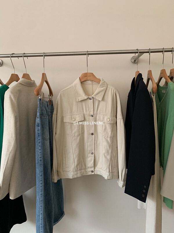 New year in early spring! [Imiss] Korean button solid denim jacket cx690# LSW