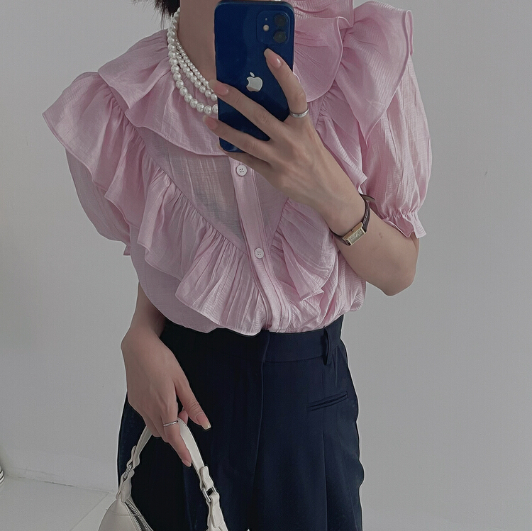 [finoa] personalized, comfortable and versatile chiffon shirt 993# CLS
