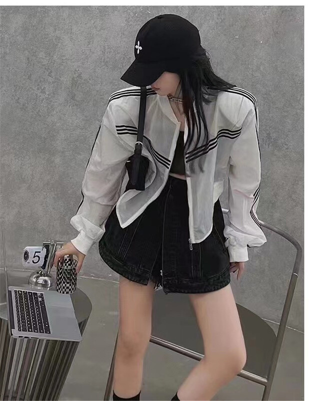 [Yan Zhen] casual stand collar zipper comfortable sunscreen shirt 23555# PCZ