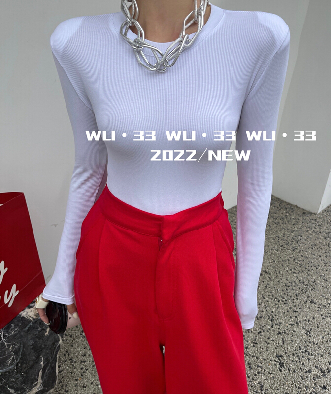 早春上新!【WU.33】韓版百搭長袖打底衫  2258#  WTT