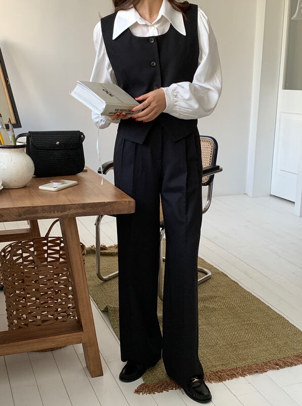 Cxdhh / new in early spring! [vis type] fashionable clear color wide leg trousers 9016# hjy