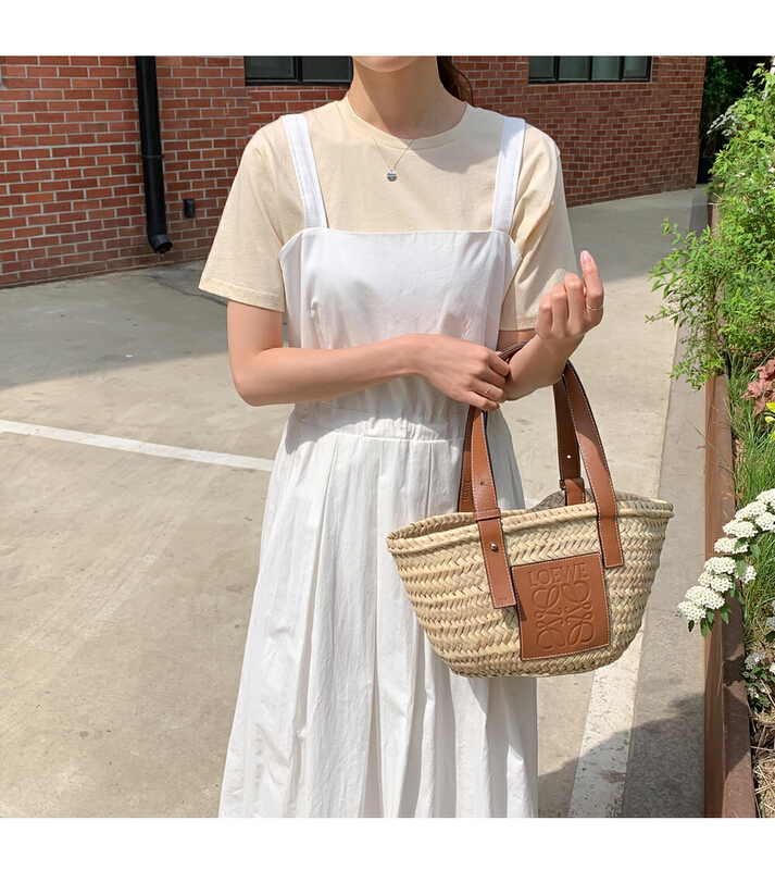 [cocoa] Korean solid color drawstring waistband vest dress (excluding inner lap) 2116-1# L