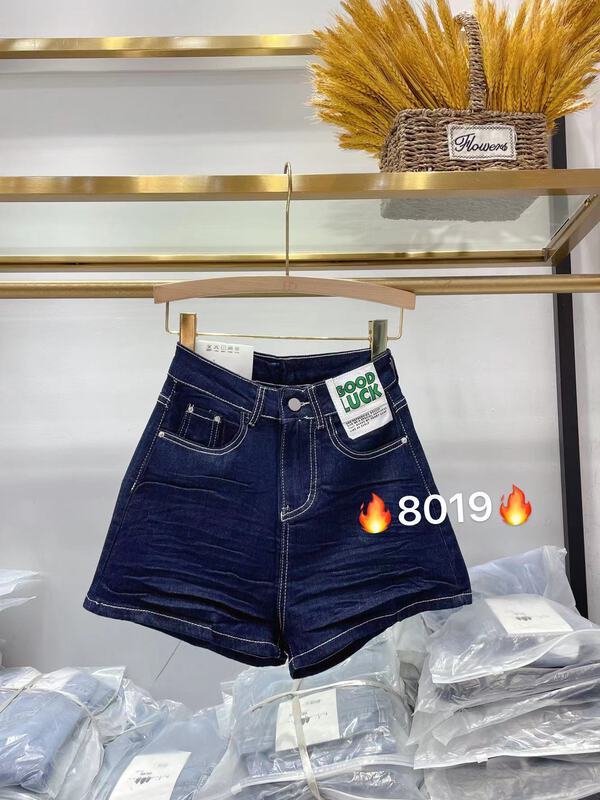[AI x2 denim] Korean style net version versatile denim shorts 8019# hjy