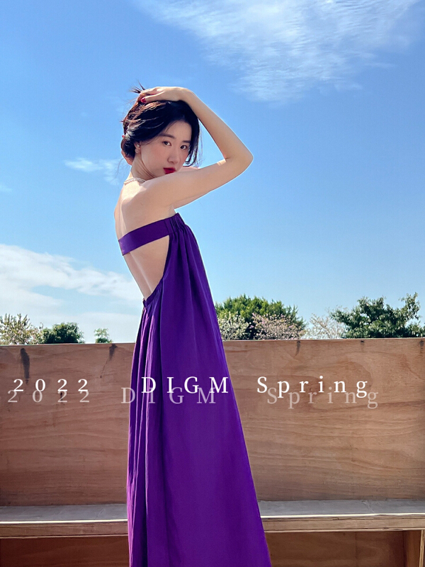Buyer recommendation! New in early summer! [digm] premium sexy backless dress 7927-1# zxx