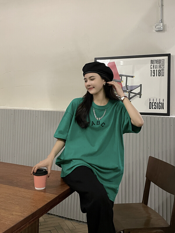 New year in early spring! [TA +] Korean round neck Casual Short Sleeve T-shirt 8045# XYY