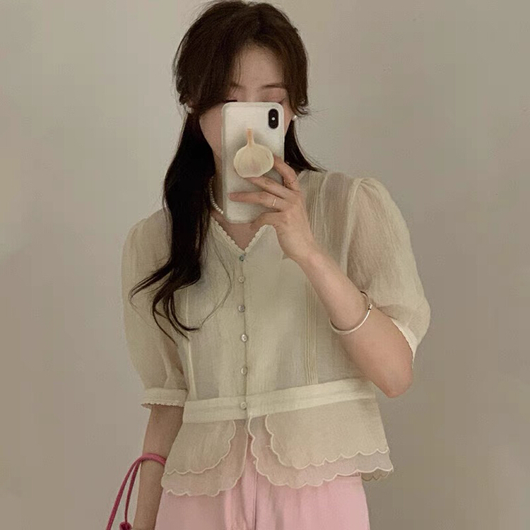 [Simida / doroe] Korean design versatile small shirt (without matching) 10716# zxl