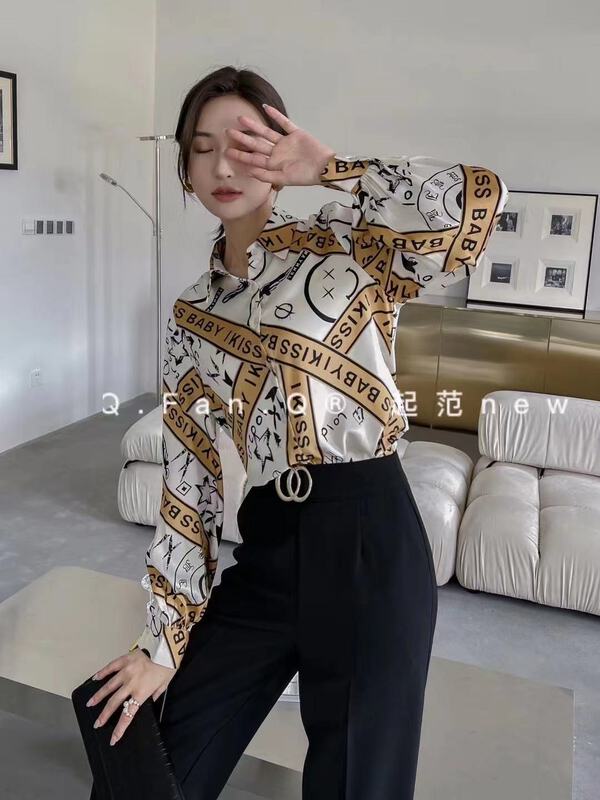 [style] letter print design shirt 7565# JJ