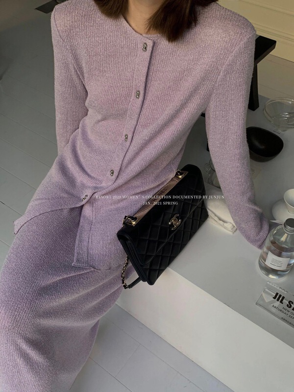 Cxdhh / new in early spring! [DT class] casual round neck single breasted sweater ys1-xc15-50447# jhy
