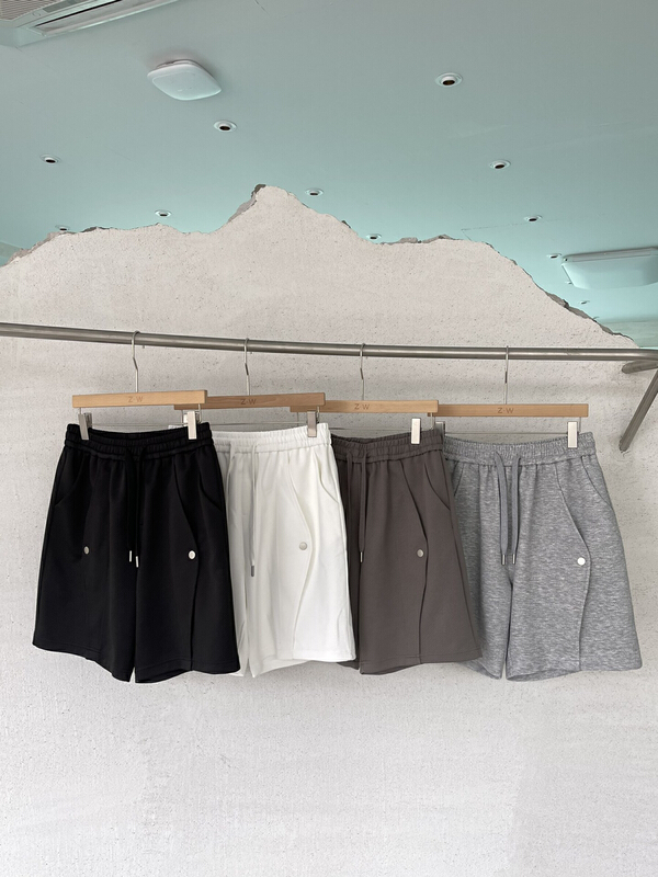 [z.w] simple European cavalry twill casual shorts 7110# ZZL