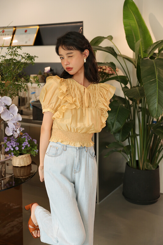 New in early summer! [GL] simple and versatile solid color shirt c2088# JJ