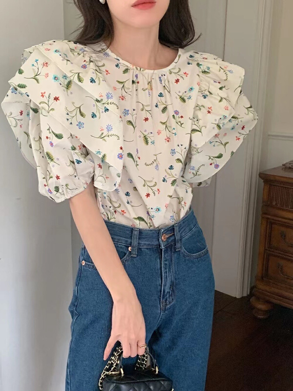 [sway] Korean fashion versatile shirt 2185# L