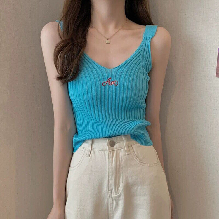 New in early summer! [F.P.] niche embroidery versatile vest / sling cx1601# HBx